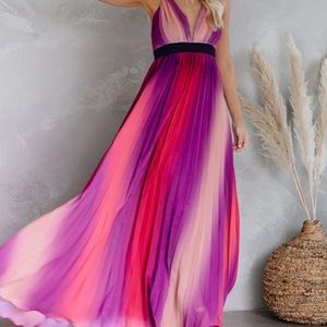 Beautiful Pink/Purple Maxi Dress